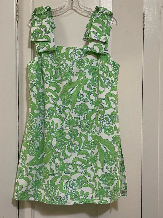 Lilly Pulitzer Dresses & Skirts - Lilly Pulitzer Green white blue anders skirted romper size large